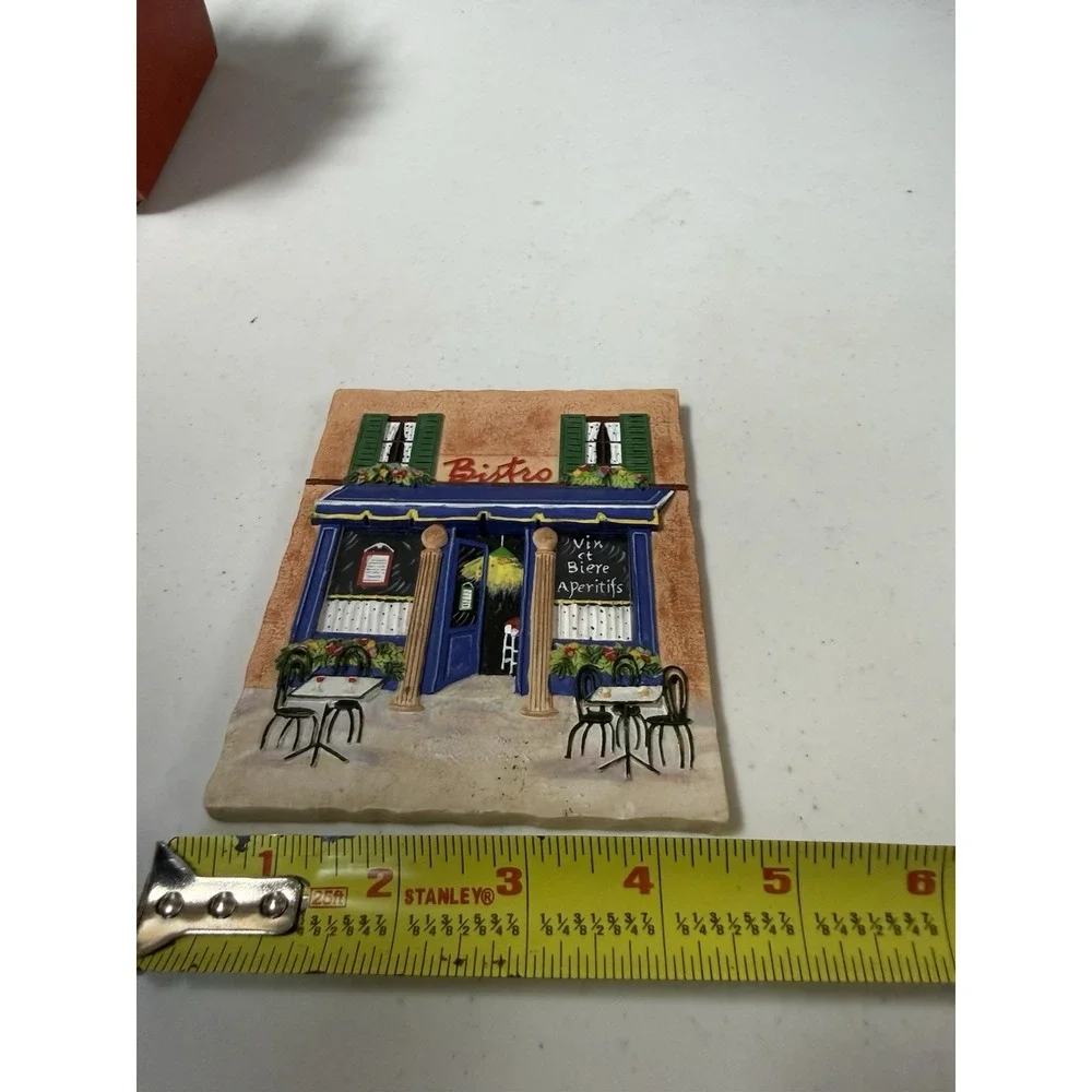 Vintage 3D Small Patio Ceramic Art Frame Design Cafe/Bistro